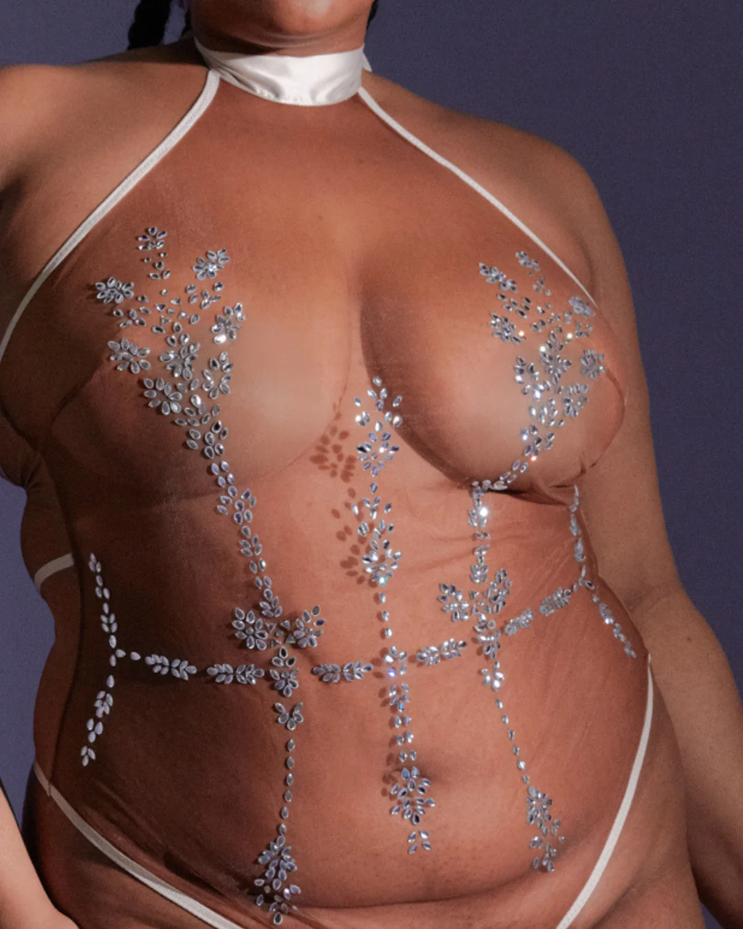 Dripping in Jewels Bodysuit - Available in Multiple Nudes - FINAL SALE - Image 5