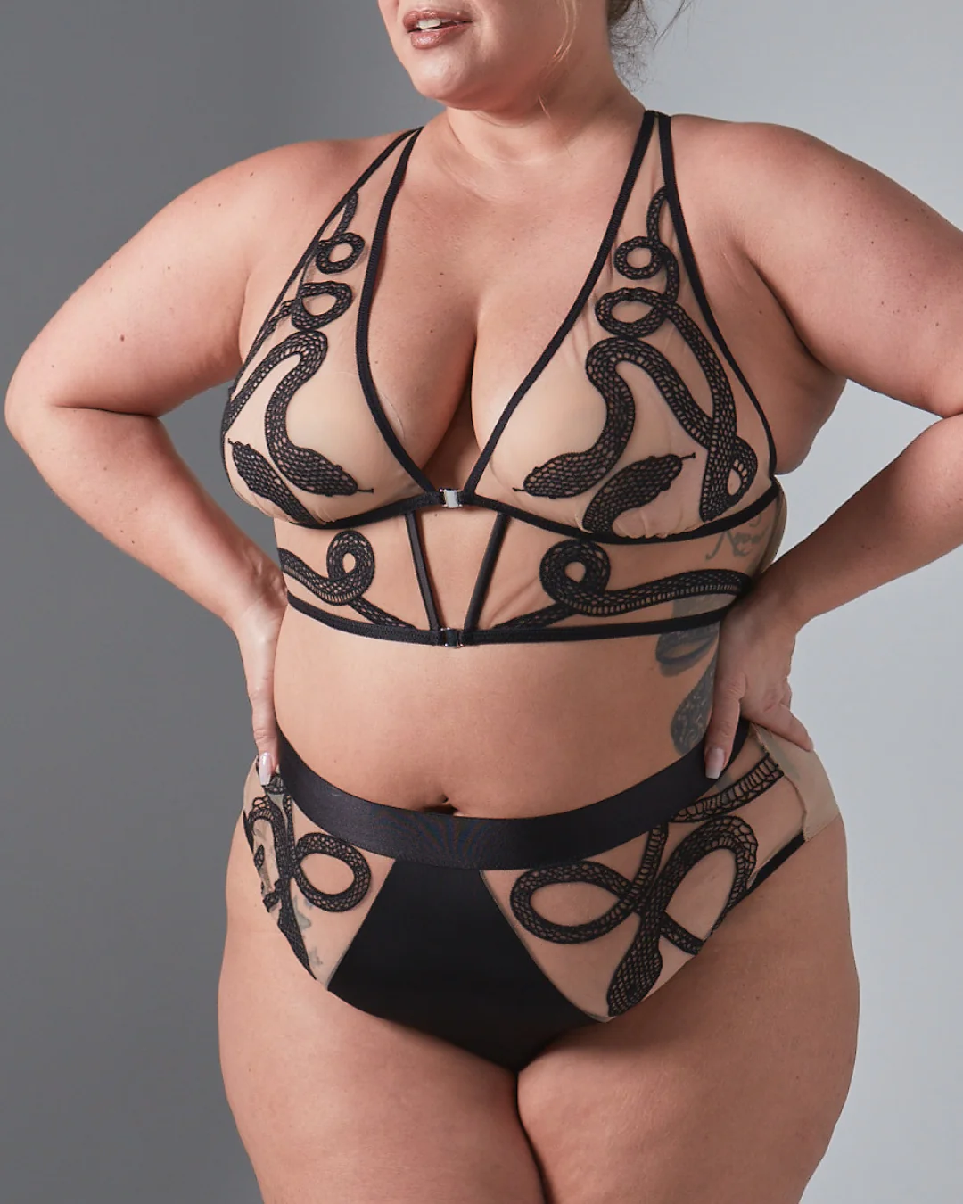Medusa High-Waisted Bikini - Available in Multiple Nudes - Image 6