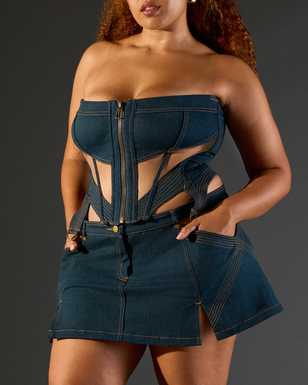 Renegade Denim Corset - Image 3