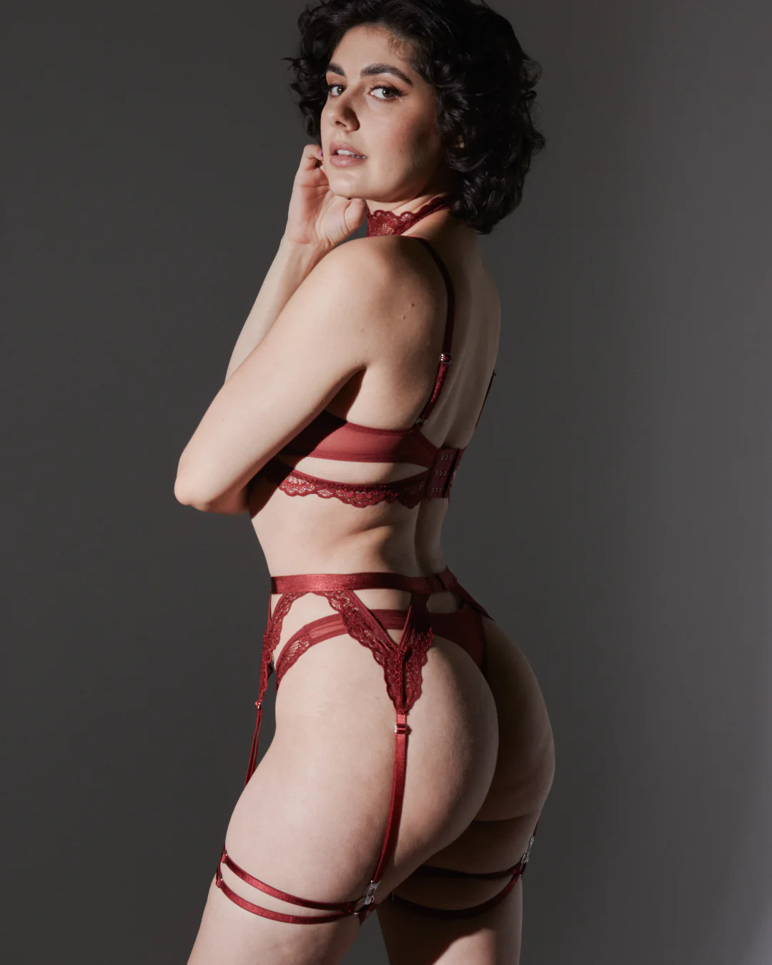 Strapped in Thigh Garters - Ruby - FINAL SALE - Image 5